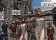 Poor enslaved girls in boots tortured with water and whipped