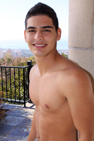 Handsome latino guy posing for gay magaz - Picture 8