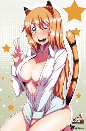 Slutty Anime Neko Girl Porn - Slutty cat-girl enjoys riding teen's cock - XXX Dessert - Picture 1