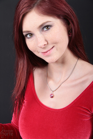 Sexy red haired beauty all helplessly ti - XXX Dessert - Picture 1