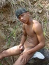 Bronzed, beautiful and horny young latino playing with his awfully large