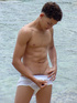 Hot and aroused latino twink displays his huge corn holer plays with it