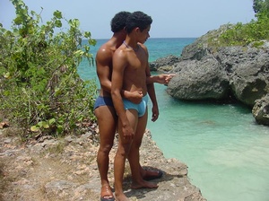 Two horny latino twinks get at each other outdoors with lots of luscious sucking and lusty ass banging - XXXonXXX - Pic 7