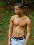 Dark and hot young latino whacks off his huge uncut love stick  and blasts
