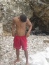 Lusty bronzed latino twink strips for the camera and displays his humongous