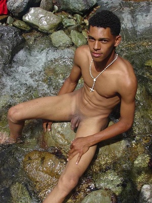 Randy bronzed latino is up to his sexual antics when he shows the length and width of his awesome cock as he plays with himself - Picture 6