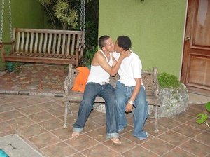 A pair of horny latino twinks experiment on how ass licking and fucking could even be more delicious on a swing - XXXonXXX - Pic 2