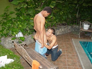 A pair of horny latino twinks experiment on how ass licking and fucking could even be more delicious on a swing - Picture 6