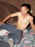 Lewd latino twink poses naked making sure his cock is exposed while on