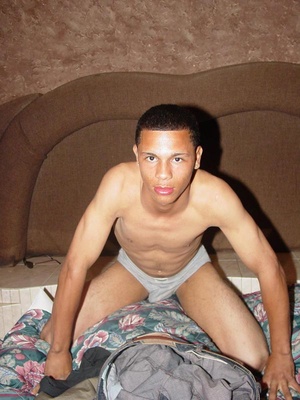 Lewd latino twink poses naked making sure his cock is exposed while on a chair,the bed, and in the shower - Picture 5
