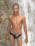 So aroused latino twink displays his very large fuck pole then jacks off