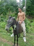 Randy dark latino explores while on a grassy area how to make himself
