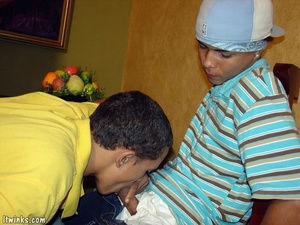 Two lewd young latino hunks deliciously fuck each other's ass and delectably suck each other's cock - XXXonXXX - Pic 3