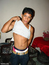 Already aroused dark skinned latino twink spreads his legs to show a nice