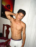 Already aroused dark skinned latino twink spreads his legs to show a nice