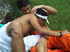 A lewd latino twink gets  good  ass licking before getting a slippery