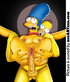Slutty Marge Simpson masturbating when Homer is out