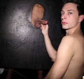 Naughty guys have fun sucking cock and fucking butt through small home