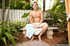 sensual kissing swimming pool