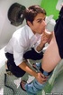 Guy meets at bar and visit the restroom for quick sucking and cum in mouth