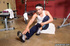 Day at the gym gets even more interesting with dick sucking and hard butt