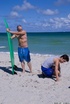 hot day the beach