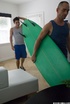 Surfers leave the waves to lick, suck an ride each other in hot gay action