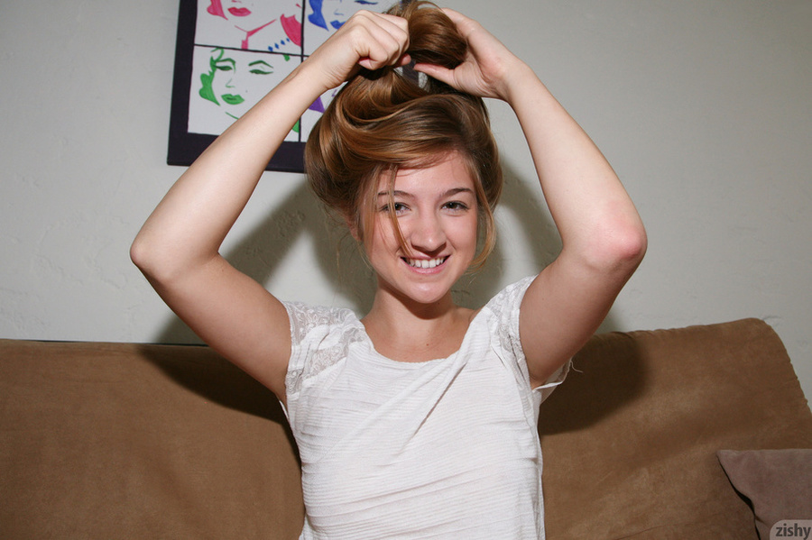 Cool explicit pics with hot long-haired tee - XXX Dessert - Picture 3