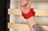 Fiesty red haired virgin struggles against her restrints while being bound