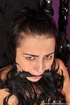 worried and gagged busty