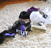 Two slutty students tease and becons by undressing each other while touching