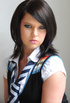 alluring brunette beauty strips