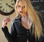 Naughty lusty student gets to be lone to peel away her tight clothes to