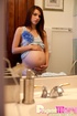 horny preggy slut striped