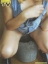 innocent blonde teen enjoys