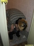 Blonde bitch sits on the toilet and enjoys some moments of wonderful piss