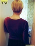 short haired blonde teen