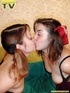 Two exquisite brunette lesbians take turns enjoying tasting and getting