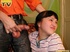 cute brunette girl gets