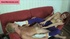 Mean red haired bitch gives a guy a delicious foot job then a veicious