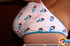 He sprays his jizz onto teen's bottom rubbing his dick under knickers