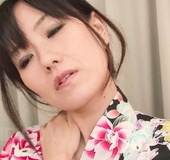 Beautiful model in japanese traditional clothes gets stripped to be pleasured