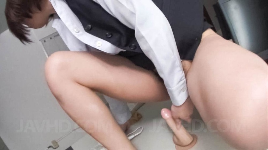 Lovely office girl pleasures her self with  - XXX Dessert - Picture 22