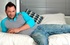 handsome hunk shows off