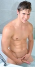 This lovely hot hunk shows how wet and wild he can be in the shower or