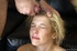 Slim blonde whore bravely chugged cock down her throat even she puked