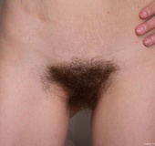 Naughty American chick happy to show her real hairy sweet pussy and hot