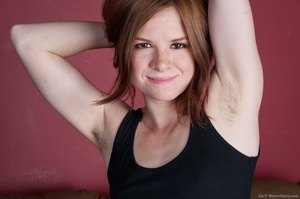 Cute red hair with hairy pits and red ha - XXX Dessert - Picture 1