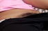 Girl gets horny in hammock and decides to play with her wet hairy pussy