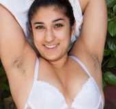 Cute cheerleader is happy to remove clothes to masturbate and show hairy